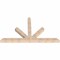 Ekena Millwork Saratoga Smooth Timber Gable Bracket, Douglas Fir, 96"W x 56"H x 5 1/2"D x 5 1/2"F, 14/12 Pitch GBW096X56X0606SAR00SDF - alternate 3